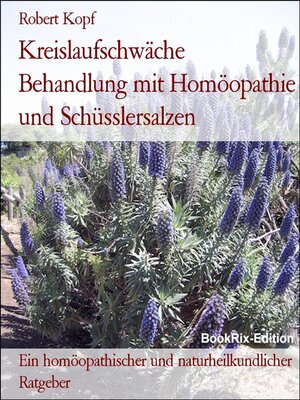 cover image of Kreislaufschwäche Behandlung mit Homöopathie und Schüsslersalzen